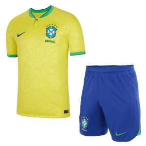 Brazil 2022 World Cup Home Adult Jersey And Shorts Kit