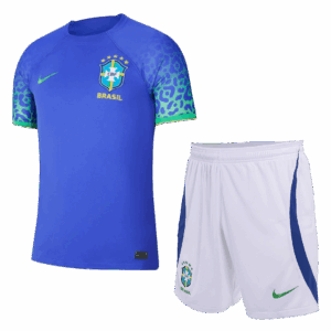 Brazil 2022 World Cup Away Adult Jersey And Shorts Kit