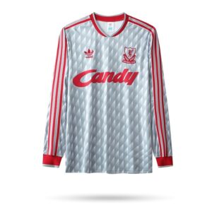 Liverpool 1989/91 Away Long Sleeves Retro Jersey