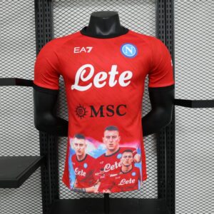 Napoli 2023/24 Champion Edition Player Version Jersey Red