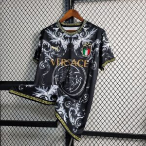 Italy 2023/24 Versace Co-Branded Edition Jersey Black