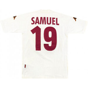 AS Roma 2000-2001 Away #19 Samuel Retro Jersey