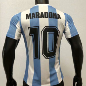 Argentina 1986 Home  10 Maradona Player Version Jersey