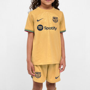 Barcelona 2022/23 Away Kids Jersey And Shorts Kit