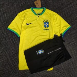 Brazil 2022/23 Home Adult Jersey And Shorts Kit