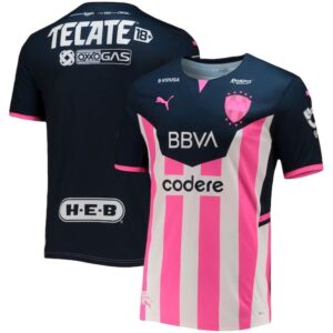 Cf Monterrey Puma 2021/22 Breast Cancer Awareness Authentic Jersey - Navy