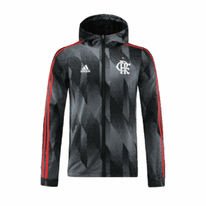 Flamengo 2022 Windbreaker Hoodie Jacket Black