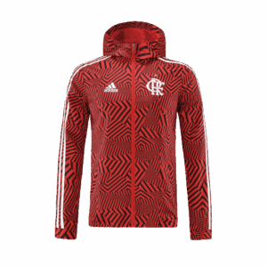 Flamengo 2022 Windbreaker Hoodie Jacket Red