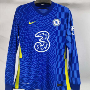 Chelsea 2021/22 Home Long Sleeves Authentic Player Version Jersey