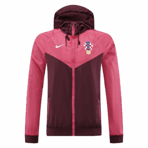 Croatia 2022 Windbreaker Hoodie Jacket Pink Replica