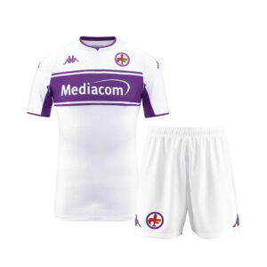 Fiorentina 2021/22 Away Kids Jersey And Shorts Kit