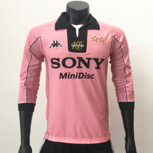 Juventus 1997/98 Away Long Sleeves - Pink Centenary Retro Jersey
