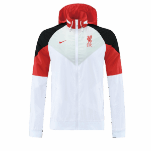 Liverpool 2022 Windbreaker Hoodie Jacket White&red