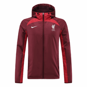 Liverpool 2022 Windbreaker Hoodie Jacket Red