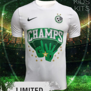 Maccabi Haifa 2021/22 Champion Kids Jersey And Shorts Kit  - White