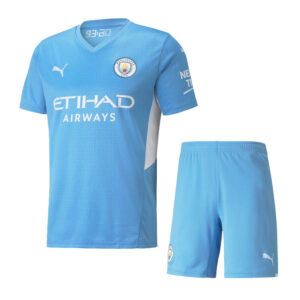 Manchester City 2021/22 Home Adult Jersey And Shorts Kit