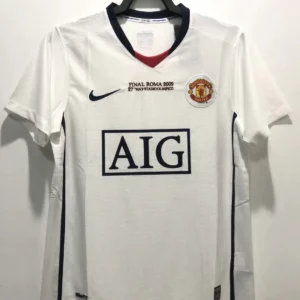 Manchester United 2008/2009 Away - Final Roma 2009 Retro Jersey
