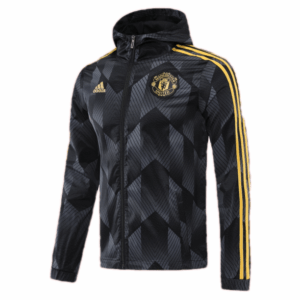 Manchester United 2022 Windbreaker Hoodie Jacket Black