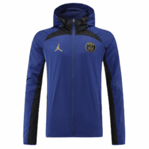 Paris Saint-Germain  2022 Windbreaker Hoodie Jacket Navy