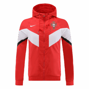 Portugal 2022 Windbreaker Hoodie Jacket Red