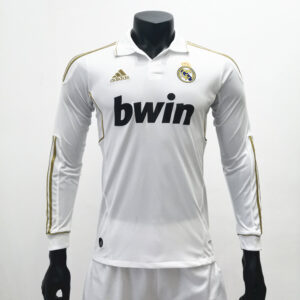 Real Madrid 2011/12 Home Long Sleeves Retro Jersey