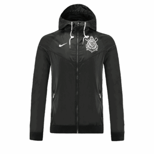 Corinthians 2022 Windbreaker Hoodie Jacket Black